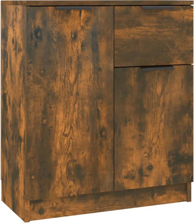 VidaXL -Dressoir-60x30x70-cm-bewerkt-hout-gerookt-eikenkleurig - Foto 2
