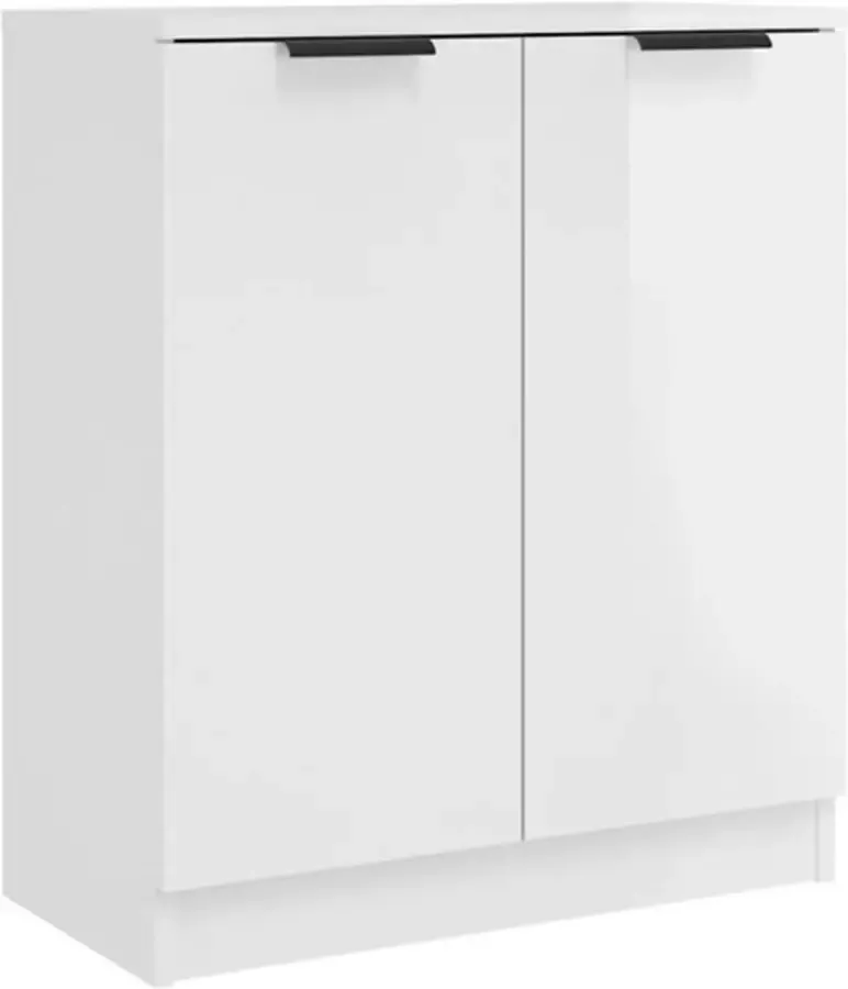 VidaXL -Dressoir-60x30x70-cm-bewerkt-hout-hoogglans-wit - Foto 6