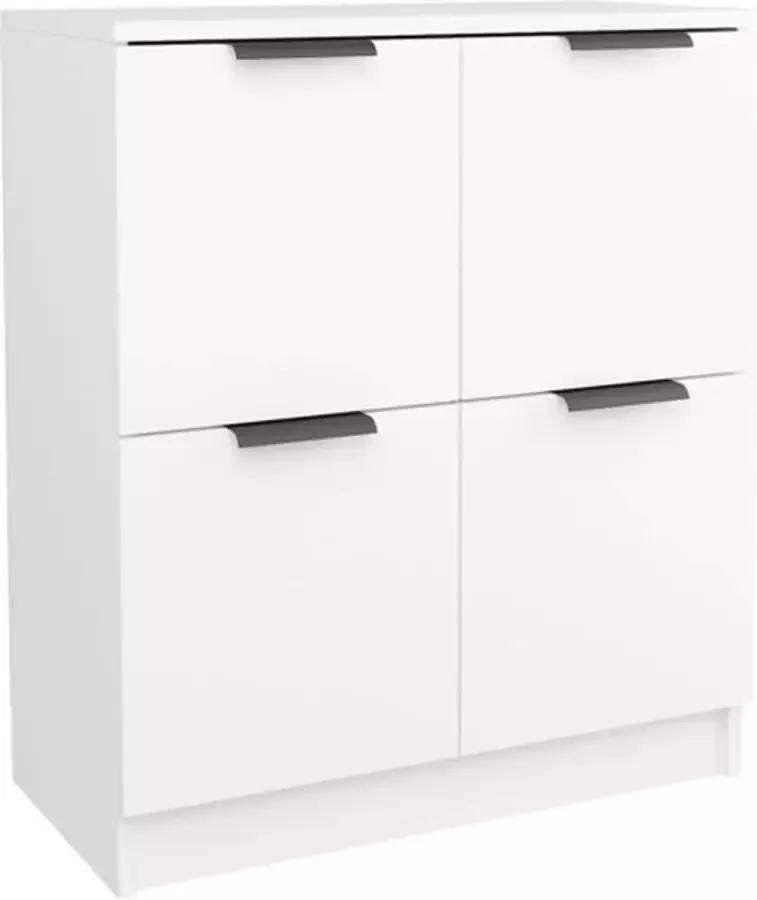 VidaXL -Dressoir-60x30x70-cm-bewerkt-hout-wit - Foto 3