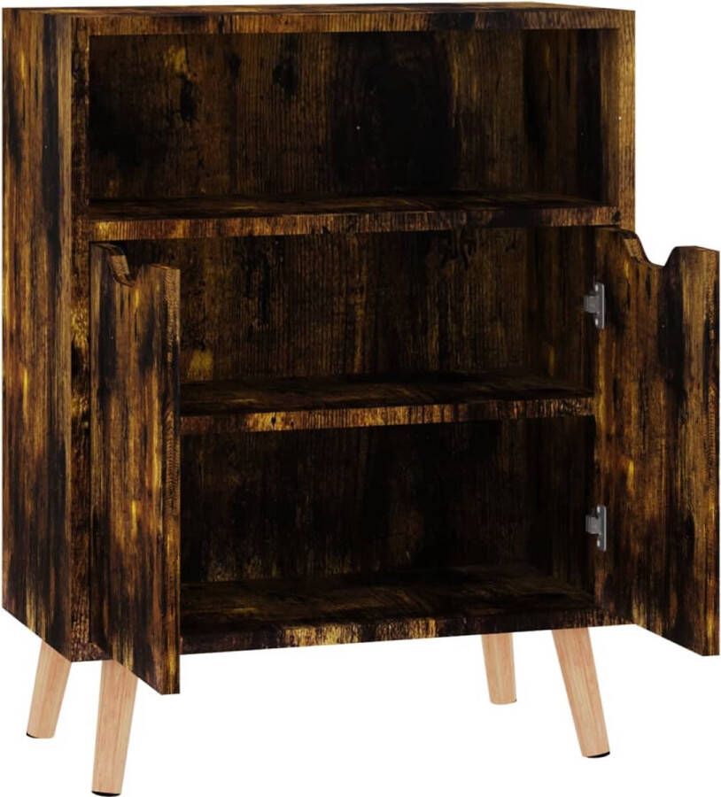 VidaXL -Dressoir-60x30x72-cm-bewerkt-hout-gerookt-eikenkleurig - Foto 2