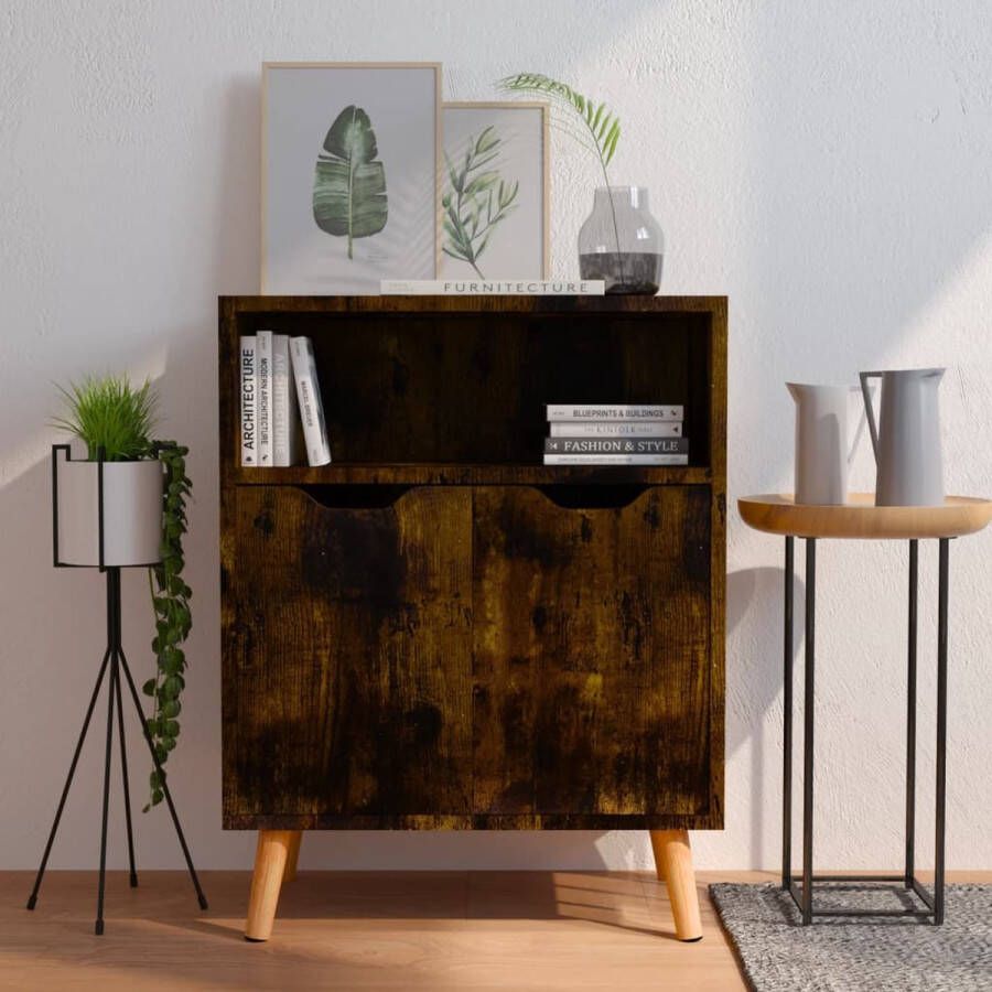 VidaXL -Dressoir-60x30x72-cm-bewerkt-hout-gerookt-eikenkleurig