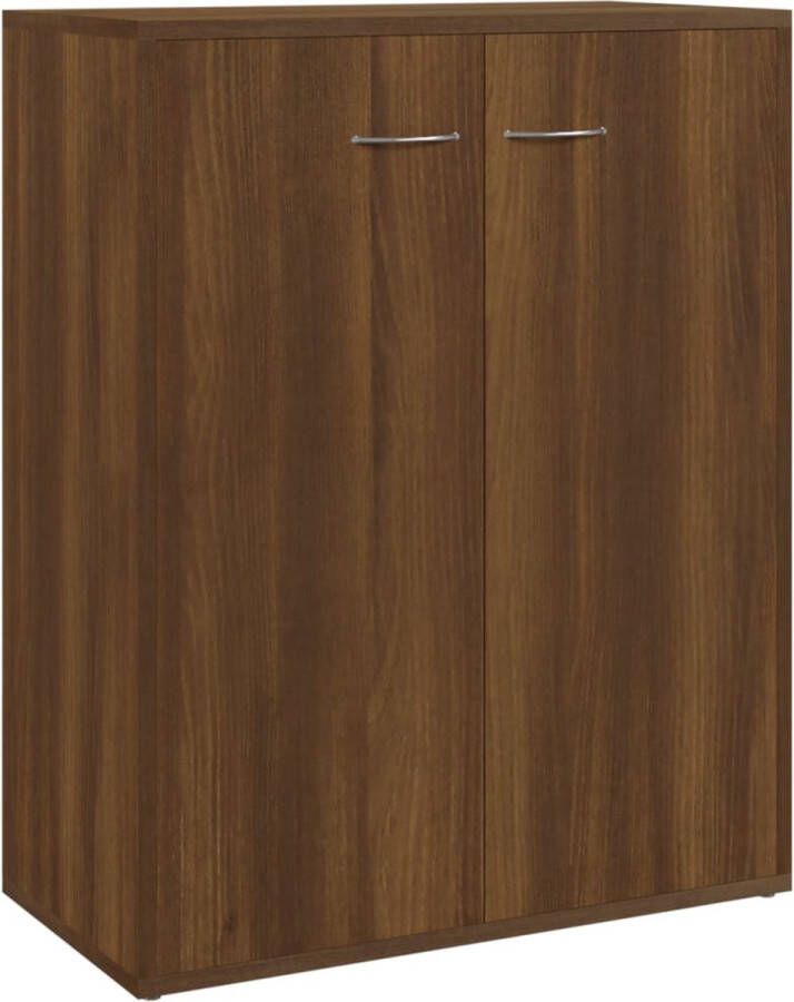 VidaXL -Dressoir-60x30x75-cm-bewerkt-hout-bruineikenkleurig - Foto 2