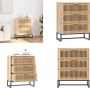 VidaXL Dressoir 60x30x75 cm bewerkt hout Dressoir Dressoirs Kast Wandkast - Thumbnail 1