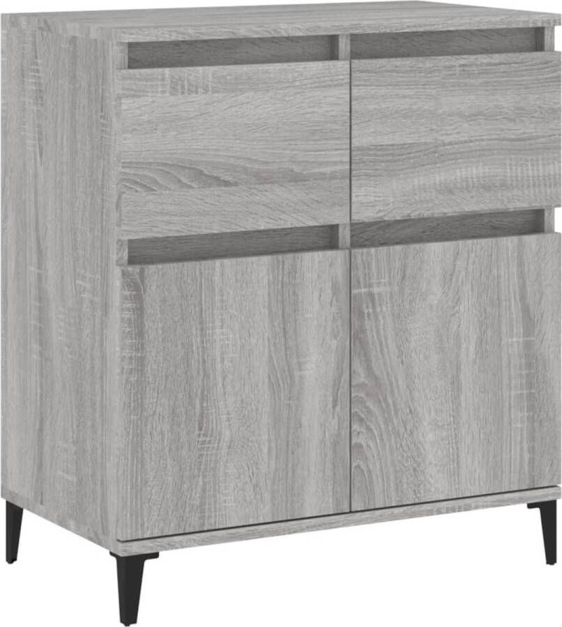 VidaXL -Dressoir-60x30x75-cm-bewerkt-hout-grijs-sonoma-eikenkleurig - Foto 2