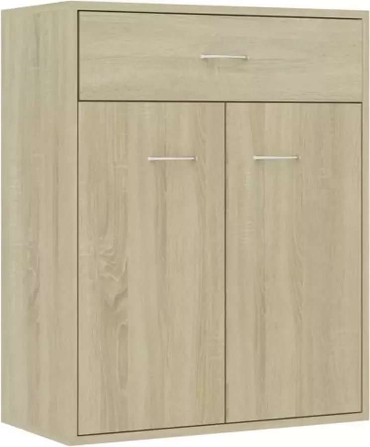 VidaXL -Dressoir-60x30x75-cm-bewerkt-hout-sonoma-eikenkleurig - Foto 3