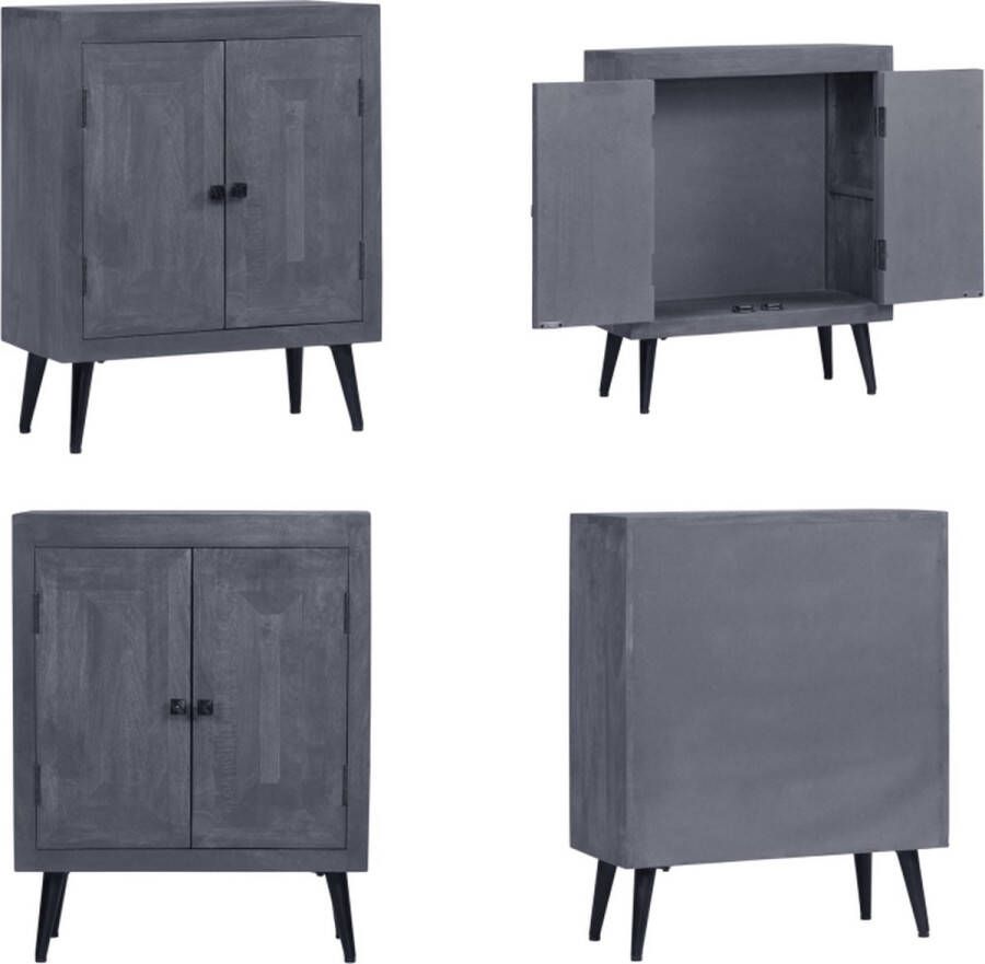 vidaXL Dressoir 60x30x76 cm massief mangohout Dressoir Dressoirs Kast Kasten