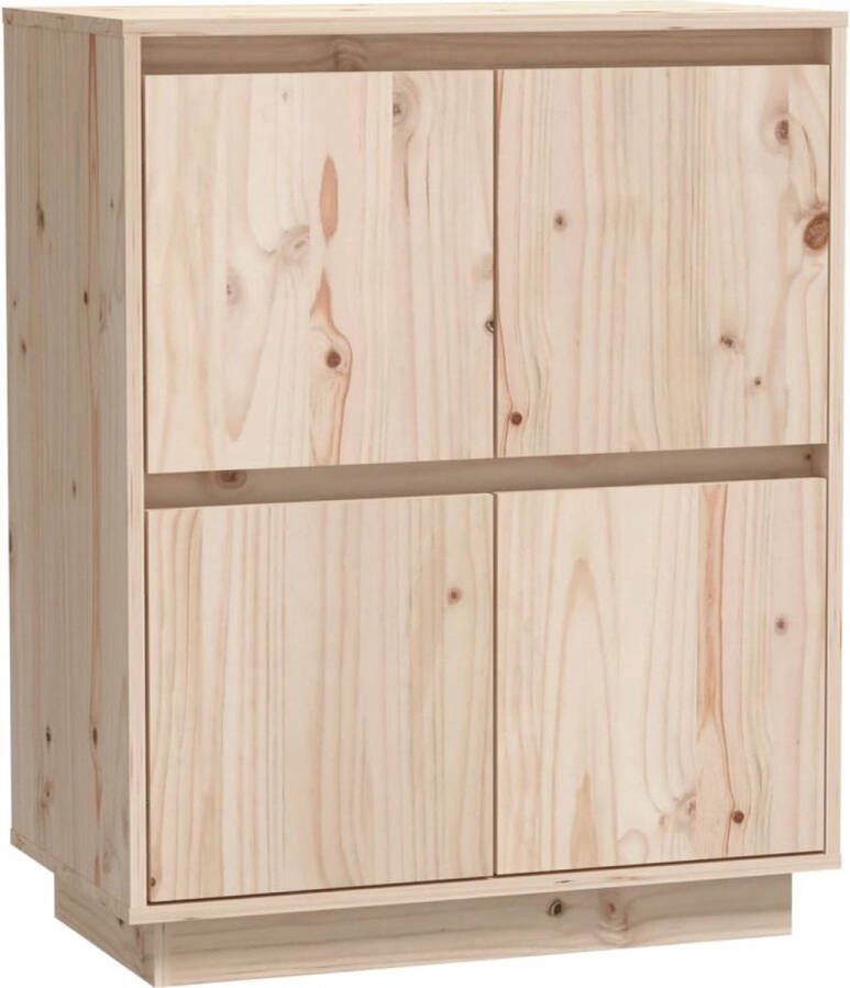 VidaXL Dressoir 60x34x75 cm Massief Grenenhout Dressoir Massief Hout Grenenhouten Kast Opbergkast Salontafel - Foto 6