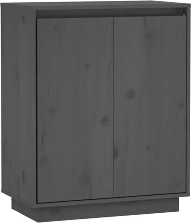 VidaXL -Dressoir-60x34x75-cm-massief-grenenhout-grijs - Foto 4