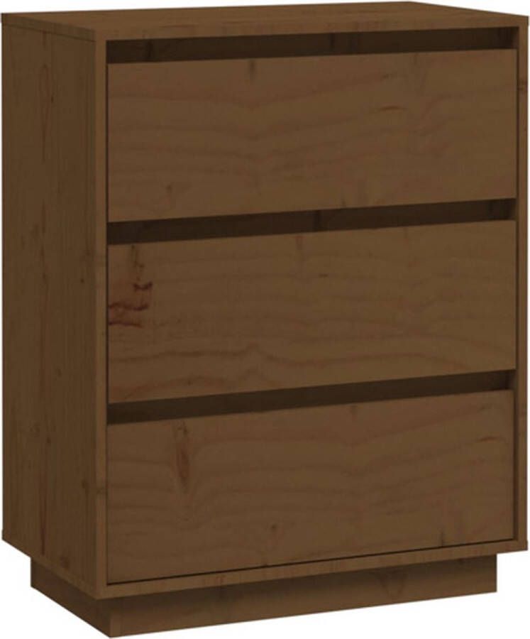 VidaXL -Dressoir-60x34x75-cm-massief-grenenhout-honingbruin - Foto 2