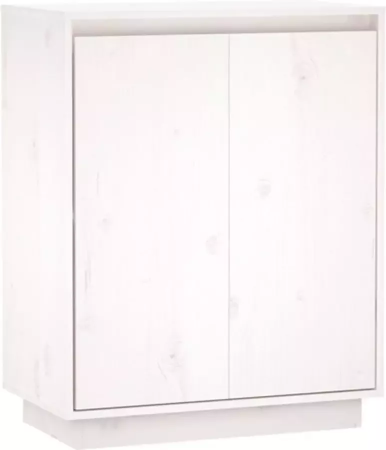 VidaXL -Dressoir-60x34x75-cm-massief-grenenhout-wit - Foto 3