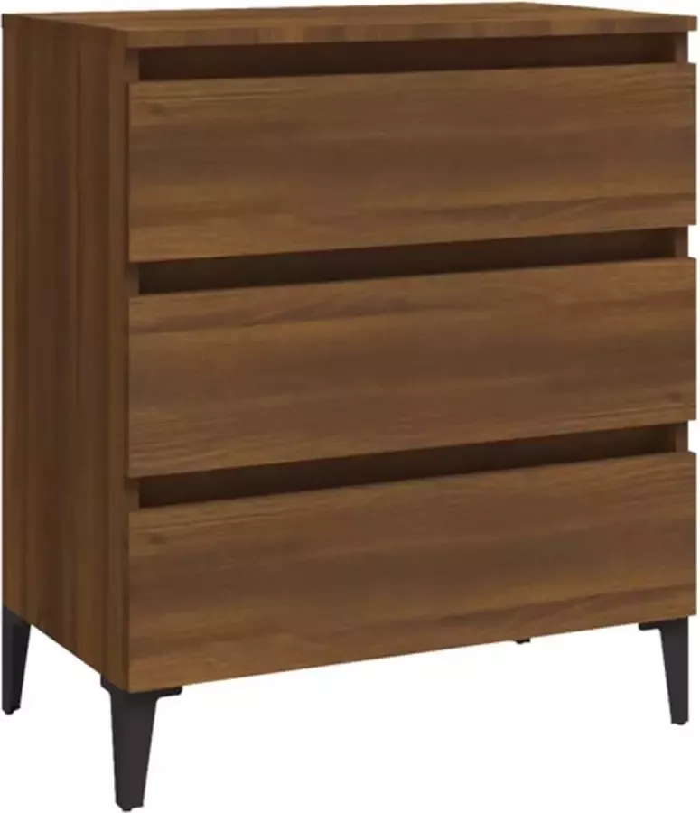 VidaXL -Dressoir-60x35x69-cm-bewerkt-hout-bruineikenkleurig - Foto 2