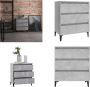 VidaXL Dressoir 60x35x69 cm spaanplaat betongrijs Dressoir Dressoirs Kast Kasten - Thumbnail 2