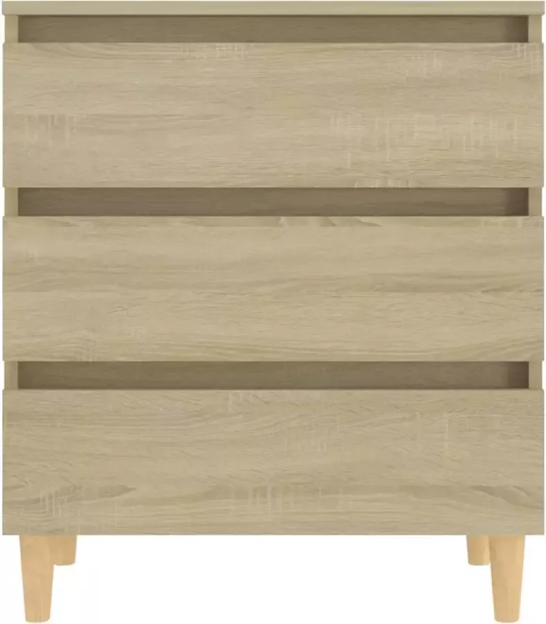 VIDAXL Dressoir 60x35x69 cm spaanplaat sonoma eikenkleurig - Foto 2