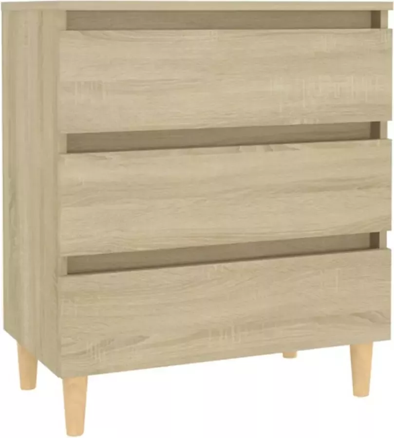 VIDAXL Dressoir 60x35x69 cm spaanplaat sonoma eikenkleurig - Foto 3