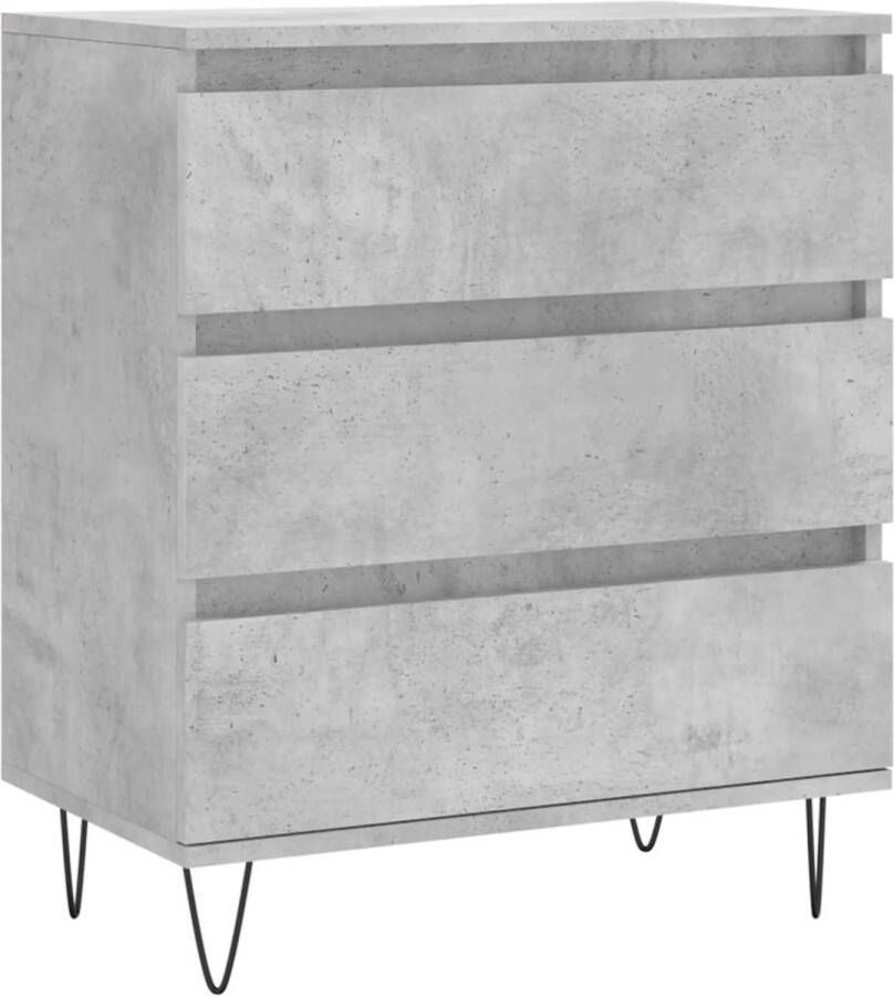 VidaXL -Dressoir-60x35x70-cm-bewerkt-hout-betongrijs - Foto 5