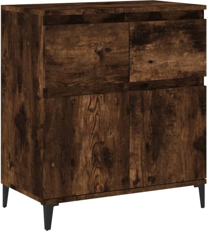VidaXL -Dressoir-60x35x70-cm-bewerkt-hout-gerookt-eikenkleurig - Foto 2