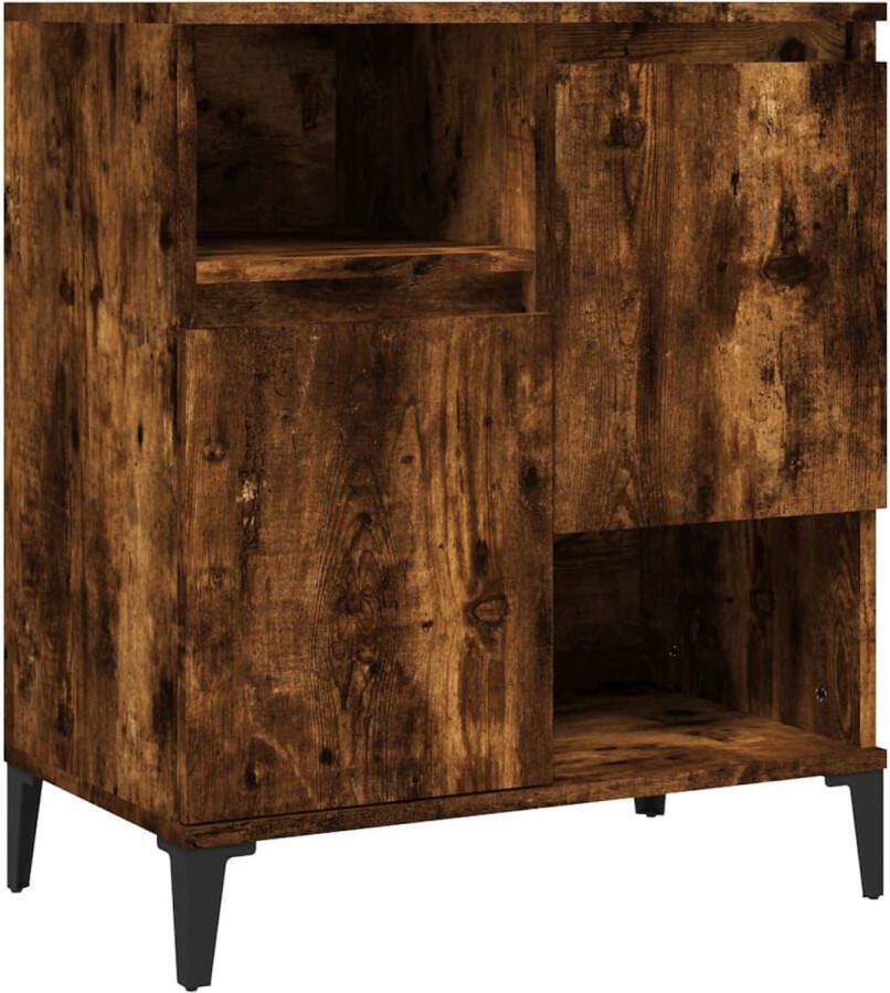 VidaXL -Dressoir-60x35x70-cm-bewerkt-hout-gerookt-eikenkleurig - Foto 4