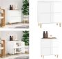 VidaXL Dressoir 60x35x70 cm bewerkt hout hoogglans wit Dressoir Dressoirs Kast Wandkast - Thumbnail 4