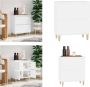 VidaXL Dressoir 60x35x70 cm bewerkt hout wit Dressoir Dressoirs Kast Wandkast - Thumbnail 1