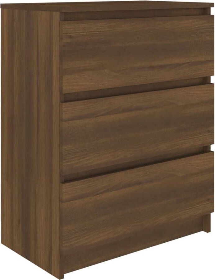 VidaXL -Dressoir-60x35x76-cm-bewerkt-hout-bruineikenkleurig - Foto 2