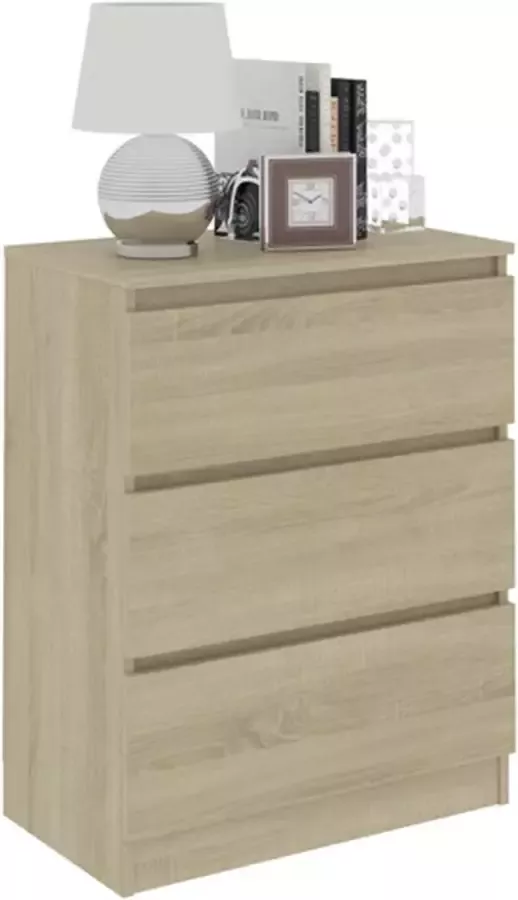 VidaXL -Dressoir-60x35x76-cm-bewerkt-hout-sonoma-eikenkleurig - Foto 2