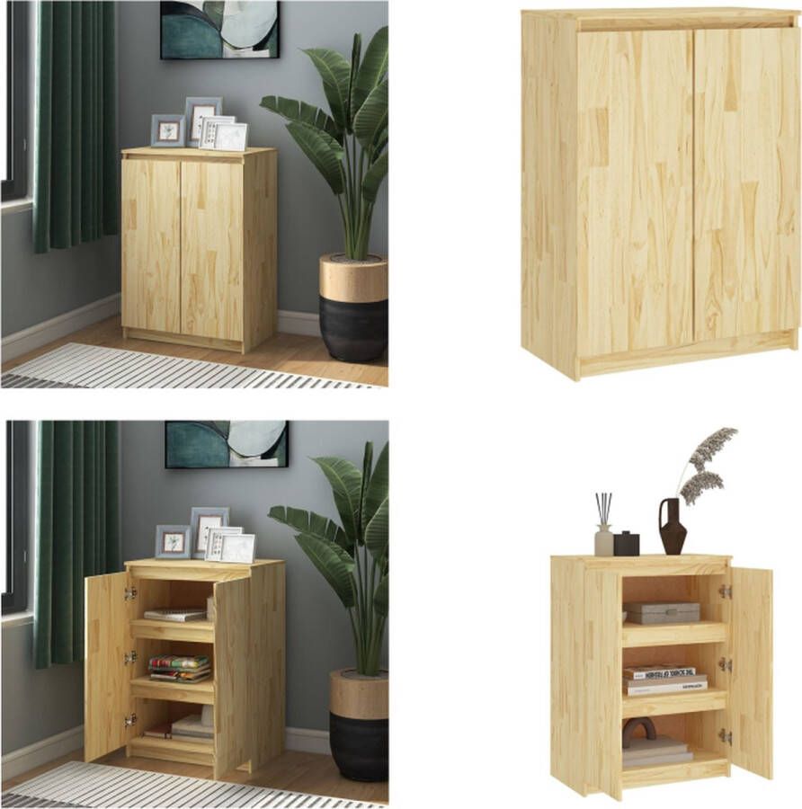 VidaXL Dressoir 60x36x84 cm massief grenenhout Dressoir Dressoirs Kast Kasten - Foto 2