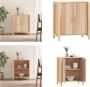 VidaXL Dressoir 62x38x70 cm bewerkt hout Dressoir Dressoirs Kast Wandkast - Thumbnail 1