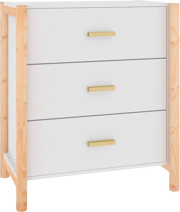 VidaXL -Dressoir-62x38x70-cm-bewerkt-hout-wit - Foto 3