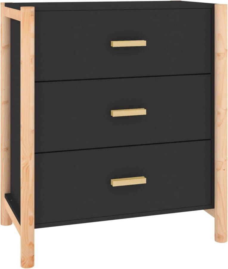 VidaXL -Dressoir-62x38x70-cm-bewerkt-hout-zwart