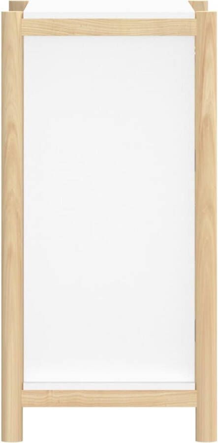 VidaXL -Dressoir-62x38x75-cm-bewerkt-hout-wit - Foto 4