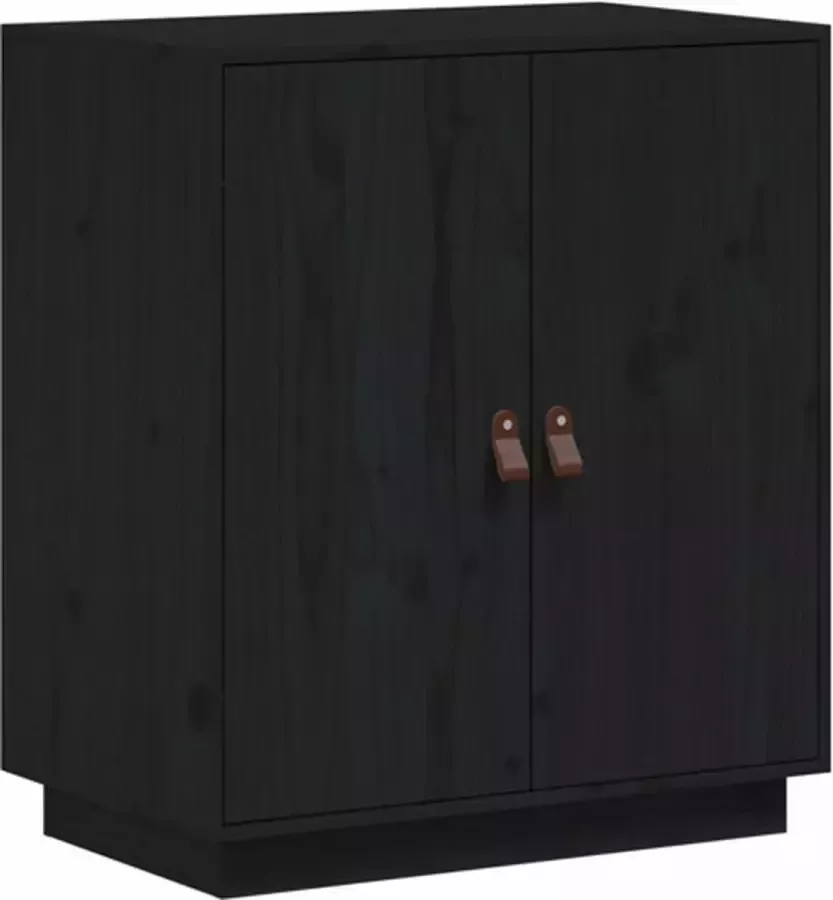 VidaXL -Dressoir-65 5x40x75-cm-massief-grenenhout-zwart - Foto 3