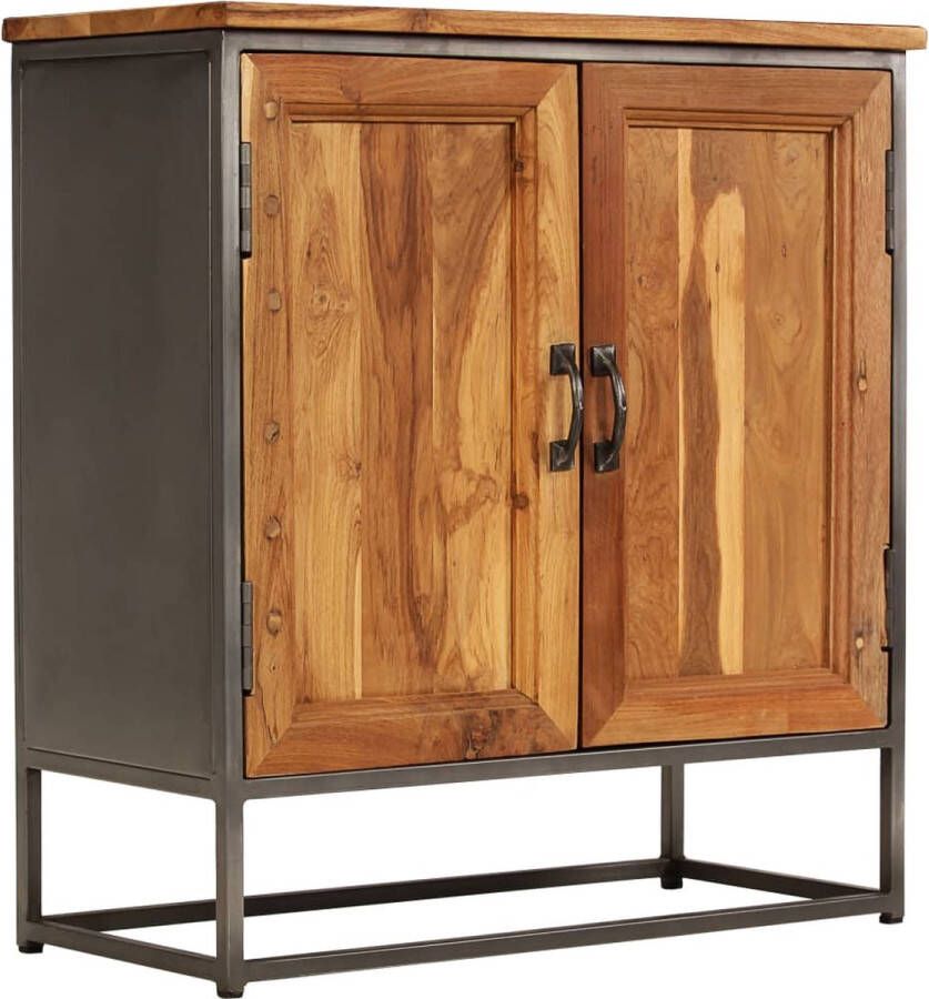 VidaXL -Dressoir-65x30x70-cm-gerecycled-teakhout-en-staal