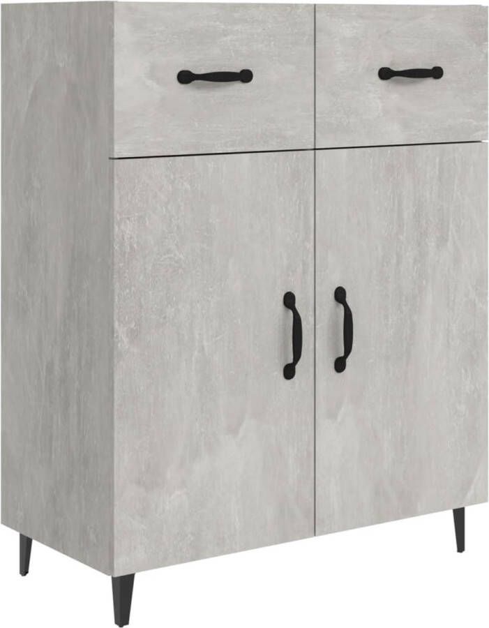 VidaXL -Dressoir-69 5x34x90-cm-bewerkt-hout-betongrijs - Foto 2
