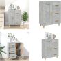 VidaXL Dressoir 69-5x34x90 cm bewerkt hout betongrijs Dressoir Dressoirs Kast Wandkast - Thumbnail 7