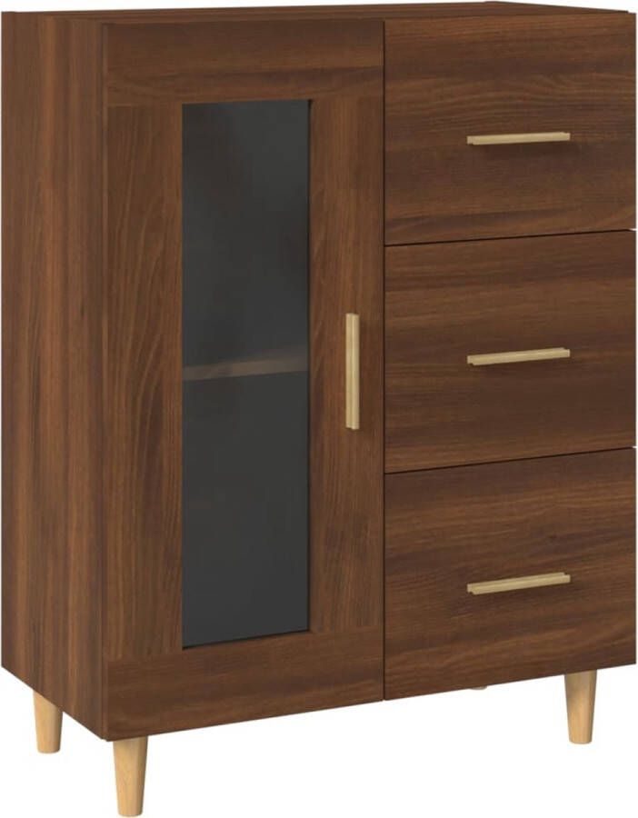 VidaXL -Dressoir-69 5x34x90-cm-bewerkt-hout-bruineikenkleurig