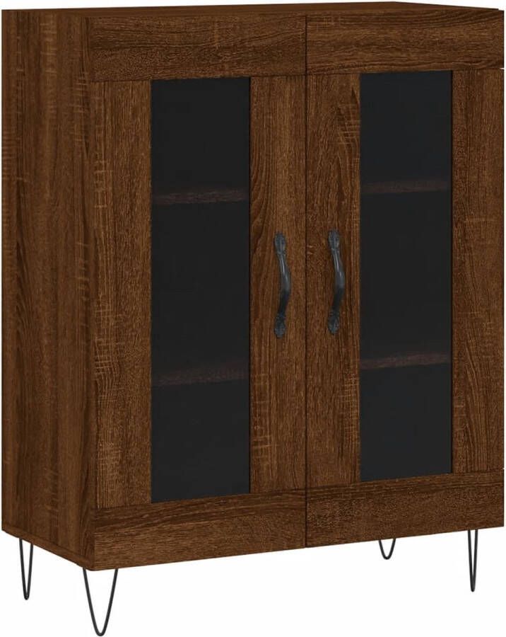 VidaXL -Dressoir-69 5x34x90-cm-bewerkt-hout-bruineikenkleurig - Foto 4