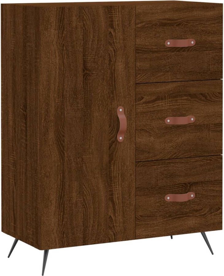 VidaXL -Dressoir-69 5x34x90-cm-bewerkt-hout-bruineikenkleurig - Foto 6