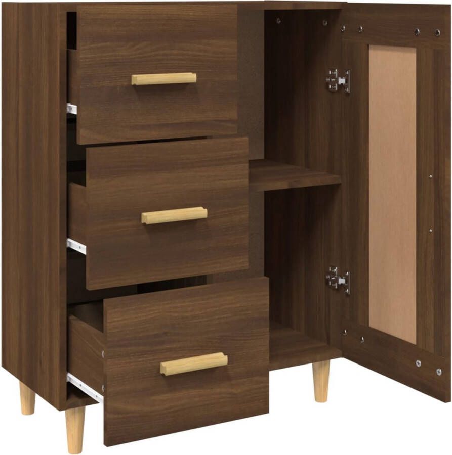 VidaXL -Dressoir-69 5x34x90-cm-bewerkt-hout-bruineikenkleurig - Foto 3