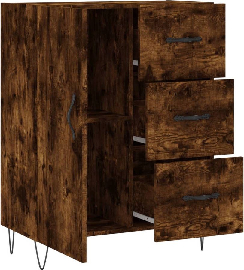 VidaXL -Dressoir-69 5x34x90-cm-bewerkt-hout-gerookt-eikenkleurig - Foto 6