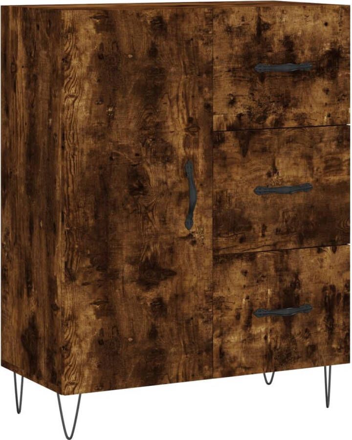 VidaXL -Dressoir-69 5x34x90-cm-bewerkt-hout-gerookt-eikenkleurig - Foto 5