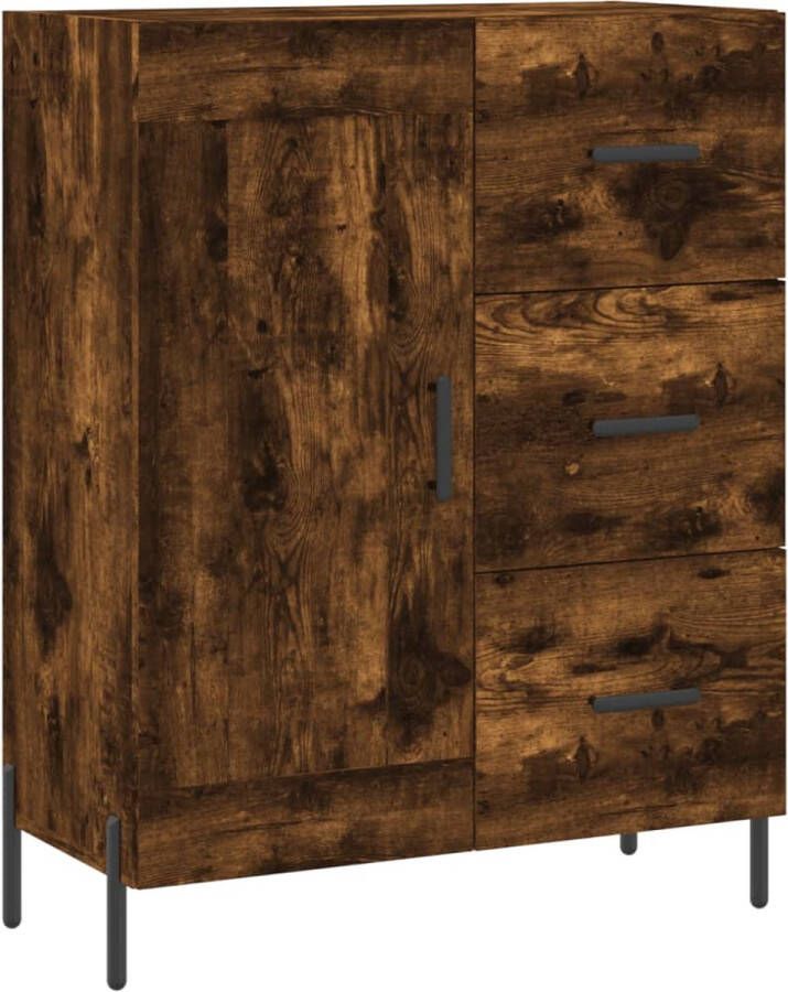 VidaXL -Dressoir-69 5x34x90-cm-bewerkt-hout-gerookt-eikenkleurig - Foto 3