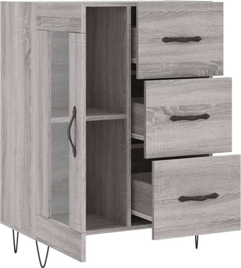 VidaXL -Dressoir-69 5x34x90-cm-bewerkt-hout-grijs-sonoma-eikenkleurig - Foto 8