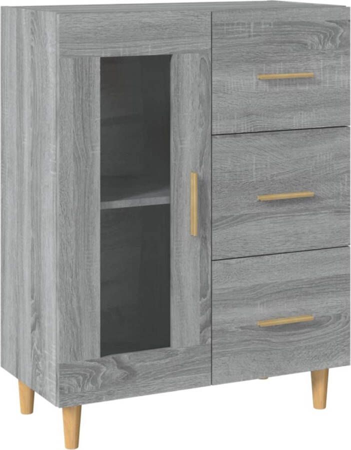 VidaXL -Dressoir-69 5x34x90-cm-bewerkt-hout-grijs-sonoma-eikenkleurig - Foto 2