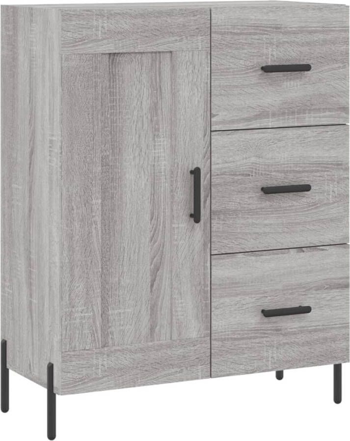 VidaXL -Dressoir-69 5x34x90-cm-bewerkt-hout-grijs-sonoma-eikenkleurig - Foto 3