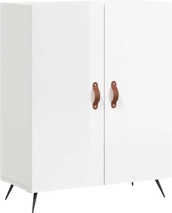 VidaXL -Dressoir-69 5x34x90-cm-bewerkt-hout-hoogglans-wit - Foto 5