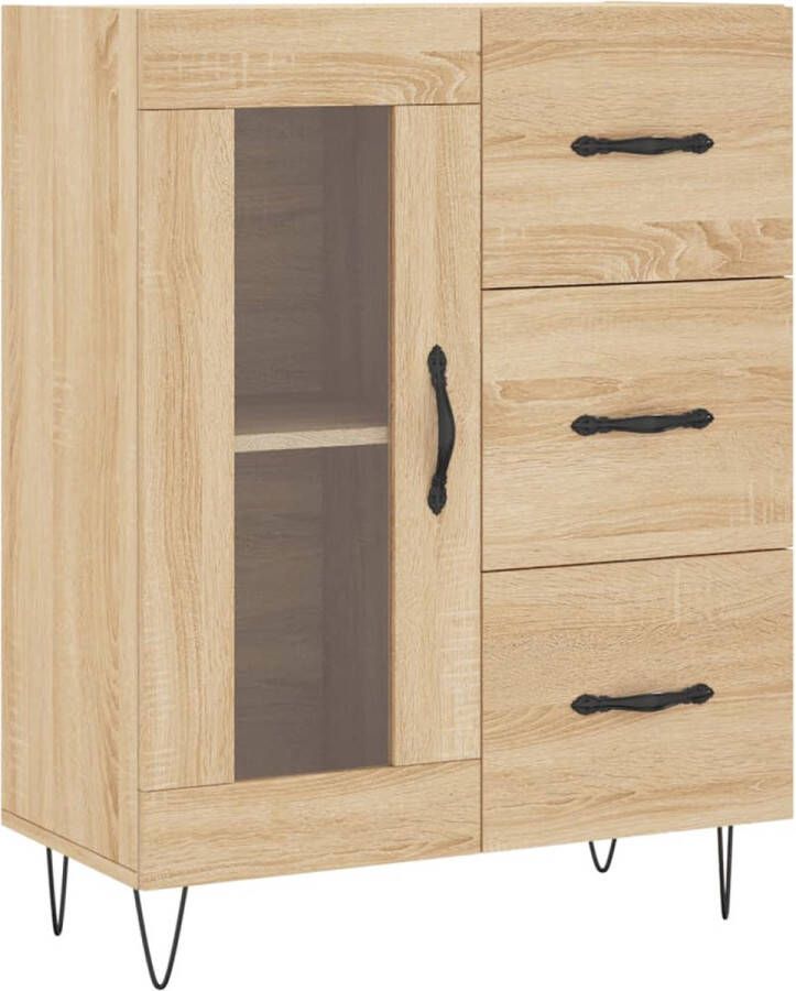 VidaXL -Dressoir-69 5x34x90-cm-bewerkt-hout-sonoma-eikenkleurig - Foto 6