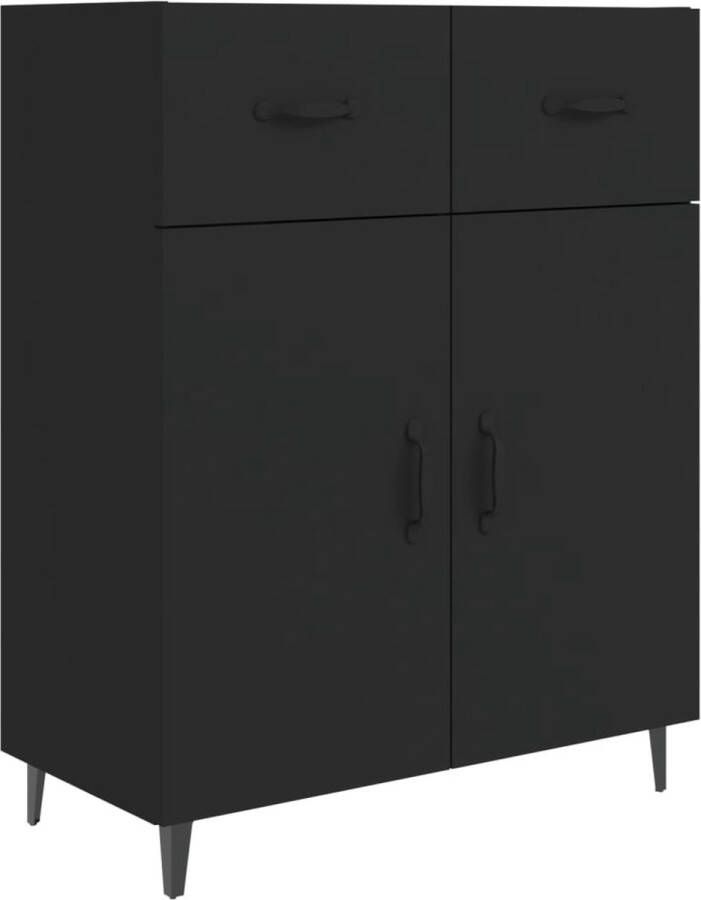 VidaXL -Dressoir-69 5x34x90-cm-bewerkt-hout-zwart - Foto 2