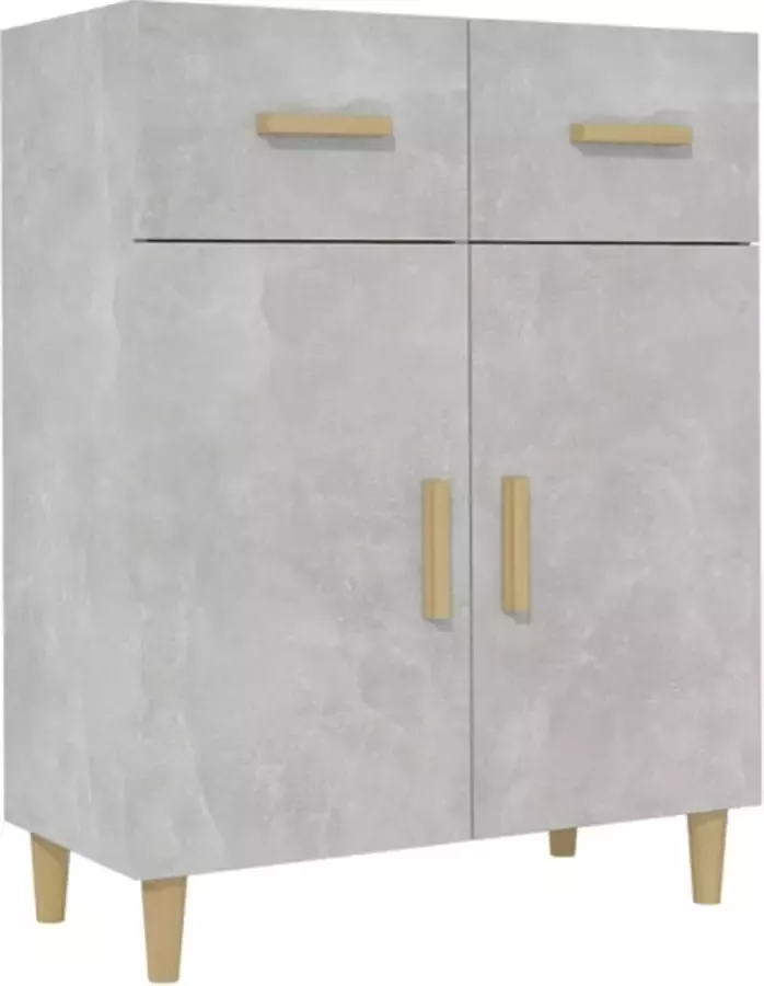VidaXL -Dressoir-69 5x34x89-cm-bewerkt-hout-betongrijs - Foto 3