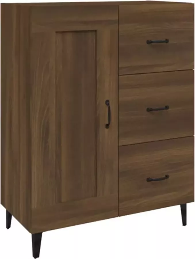 VidaXL -Dressoir-69 5x34x90-cm-bewerkt-hout-bruineikenkleurig - Foto 3