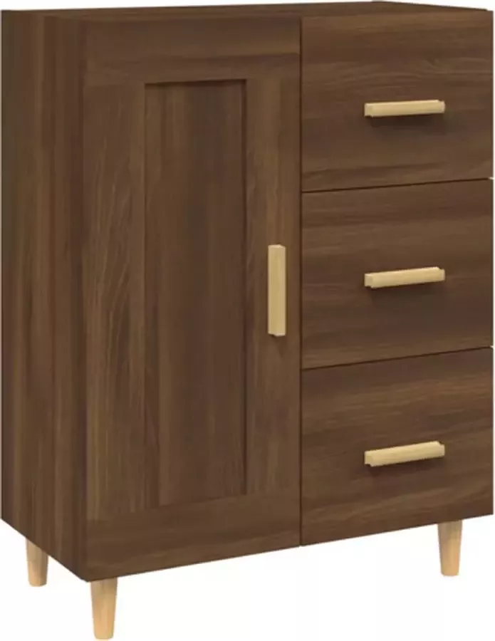 VidaXL -Dressoir-69 5x34x90-cm-bewerkt-hout-bruineikenkleurig - Foto 4